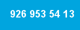 926 953 54 13 926 953 54 13